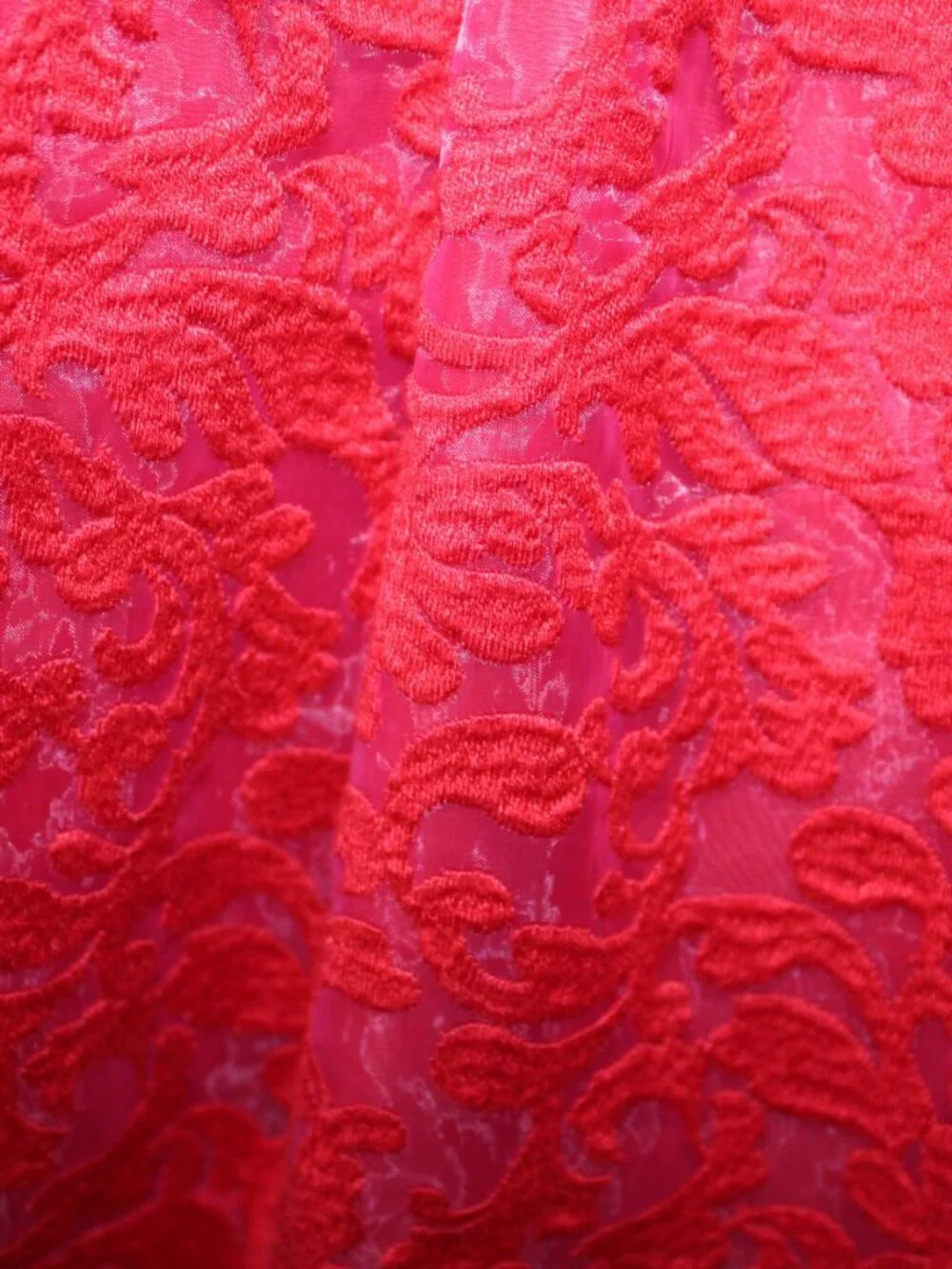 Janie and Jack Size 2T FOREVER ROSE Red Embroidered Formal Holiday Wedding Dress